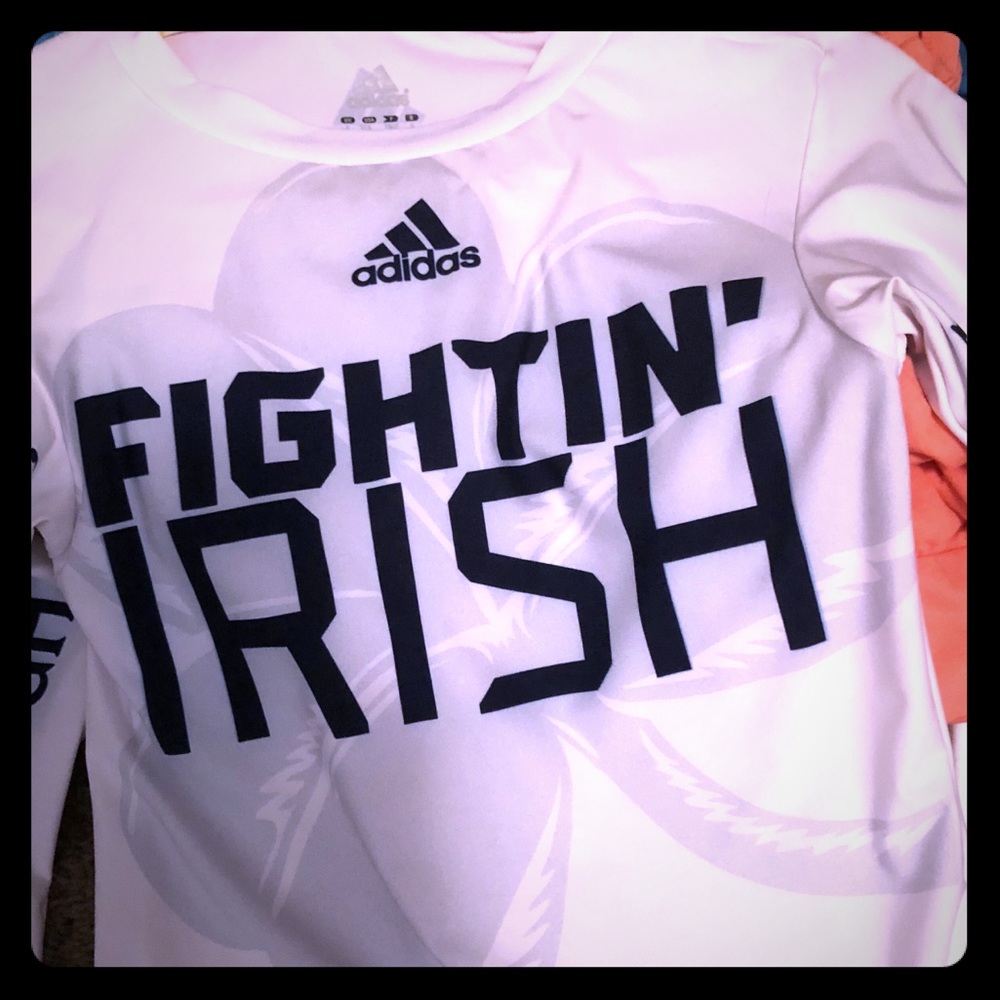 Notre Dame Men’s long sleeve Adidas Climalite
